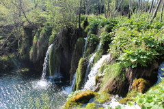 Plitvice Lakes in Croatia, Many waterfalls 