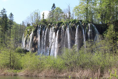 Plitvice Lakes in Croatia, Unusual beautiful waterfalls 