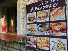 Trogir and Split(Croatia) food prices, Fast food cafe