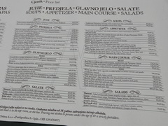 Trogir (Croatia)  restaurant prices, Meals in a restaurant