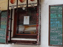 Prices in a restaurant in Croatia, Fruit Cafe