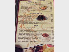Цены в Гоа на еду в ресторанах, Супы и блины