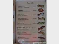 Bali cafes and restaurants prices, rolls