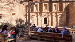 What to see and Jordan, Peter and the cafe overlooking the Monastery