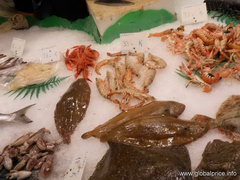 Food prices in Spain, Various seafood