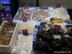 Food prices in Spain, Prices for various seafood