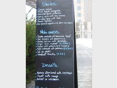 Dinning and drinking in Barcelona, Menu of the day in a restaurant