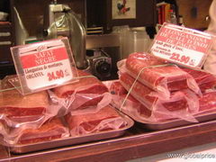 Цены на мясные продукты в Барселоне, Салями