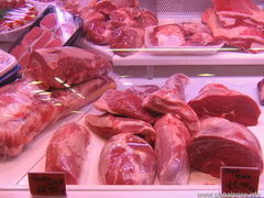 Цены на рынке в Барселоне, Мясо подешевле