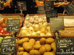 grocery prices in Barselona, Vegetables in a supermarket