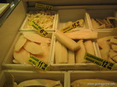 Сколько стоят продукты в Барселоне на рынке, Рыба замороженная
