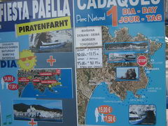 Prices for attractions in Spain (Catalonia), Example of the cost of sea excursions