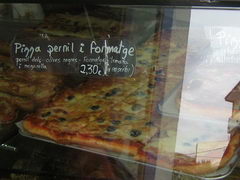 Цены на уличную еду в Испании(Каталония), Пицца