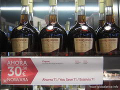 Duty free Barcelona airport, Courvoisier vs