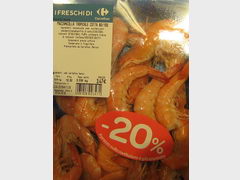 food prices in Italy, Shrimp 