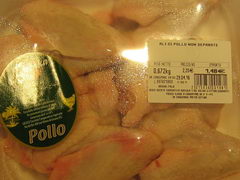 Стоимость продуктов питания в Италии, Курица целая