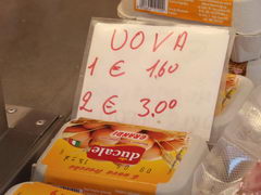 Цены на продукты в Венеции, Яйца