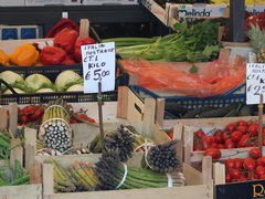 Food prices in Venice, greens and vegetables 
