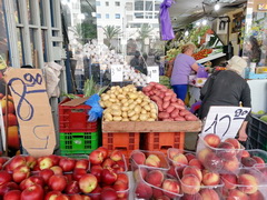 Цены в Тель-Авиве на продукты, Фрукты и овощи на рынке