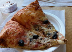 Prices in Canada in cafes and restaurants, Large slice of pizza