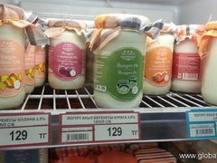 Цены на продукты в Казахстане, Йогурты
