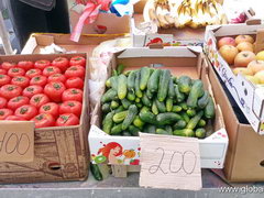 Products in Kazakhstan Tomatoes and cucumbers, 