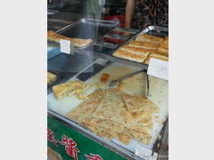 Street food frices in China in Guangzhou, Stuffed pancakes