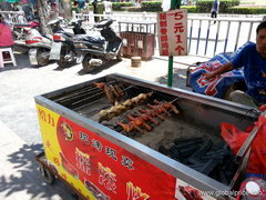 Street food in China in Guilin, Grilled Chicken