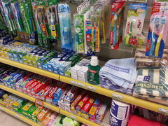 Hygiene products in China in Guilin, Toothbrushes and toothpaste