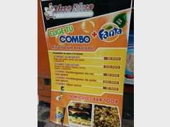 Цены в кафе в Колумбии, Fast food комплексные обеды
