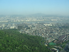 South Korea attractions, Seoul view from the TV Tover