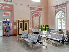 Transportation in Kyrgyzstan, Inside the railway station