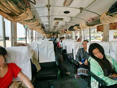 Laos, Luang Prabang transport, inside the local bus