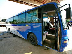 Laos, Luang Prabang transport, Express bus outside