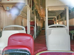 Laos, Luang Prabang transport, Sleeping bus with three rows