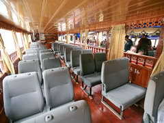 Transport from Huay Xai on the Mekong (Laos), Inside the boat