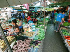 Лаос, Луанг-прабанг, цены на фрукты, Фрукты и овощи на базаре
