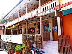 Laos Pakbeng, chaep guesthouse, Entrance  of guesthouse