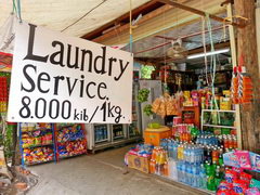 Laos, Luang Prabang, Laundry in Lung-Prabang