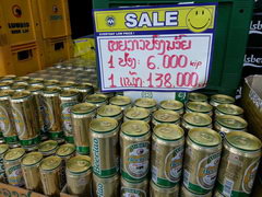Цены на алкоголь в Лаосе, Вьентян, Местное пиво Бирлао