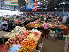 Laos, Vientiane food prices, Market in Vientyane