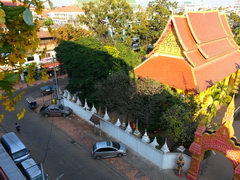 Budget hotels in Laos, Vientyane, Hotel Mixay Paradise, View from the window