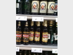Prices for alcohol in Latvia in Riga, Czech and German beer