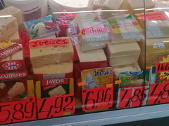 Grocery prices in Latvia, various cheeses