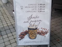 Food prices in Jurmala, Coffee take out