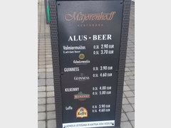 Food prices in Jurmala, Beer at a bar