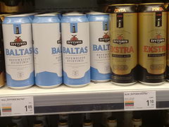 Grocery prices in Lithuania, local beer