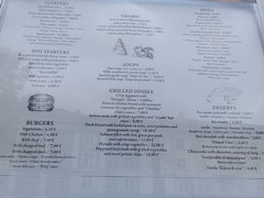 Eating out in restaurants in Vilnius in Lithuania, Menu in the restaurant