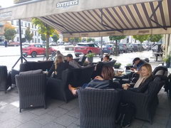 Eating out in restaurants in Vilnius in Lithuania, Popular outdoor tables