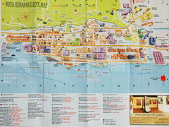 Malaysia, Borneo, Kota Kinabalu, Kota Kinabalu tourist map